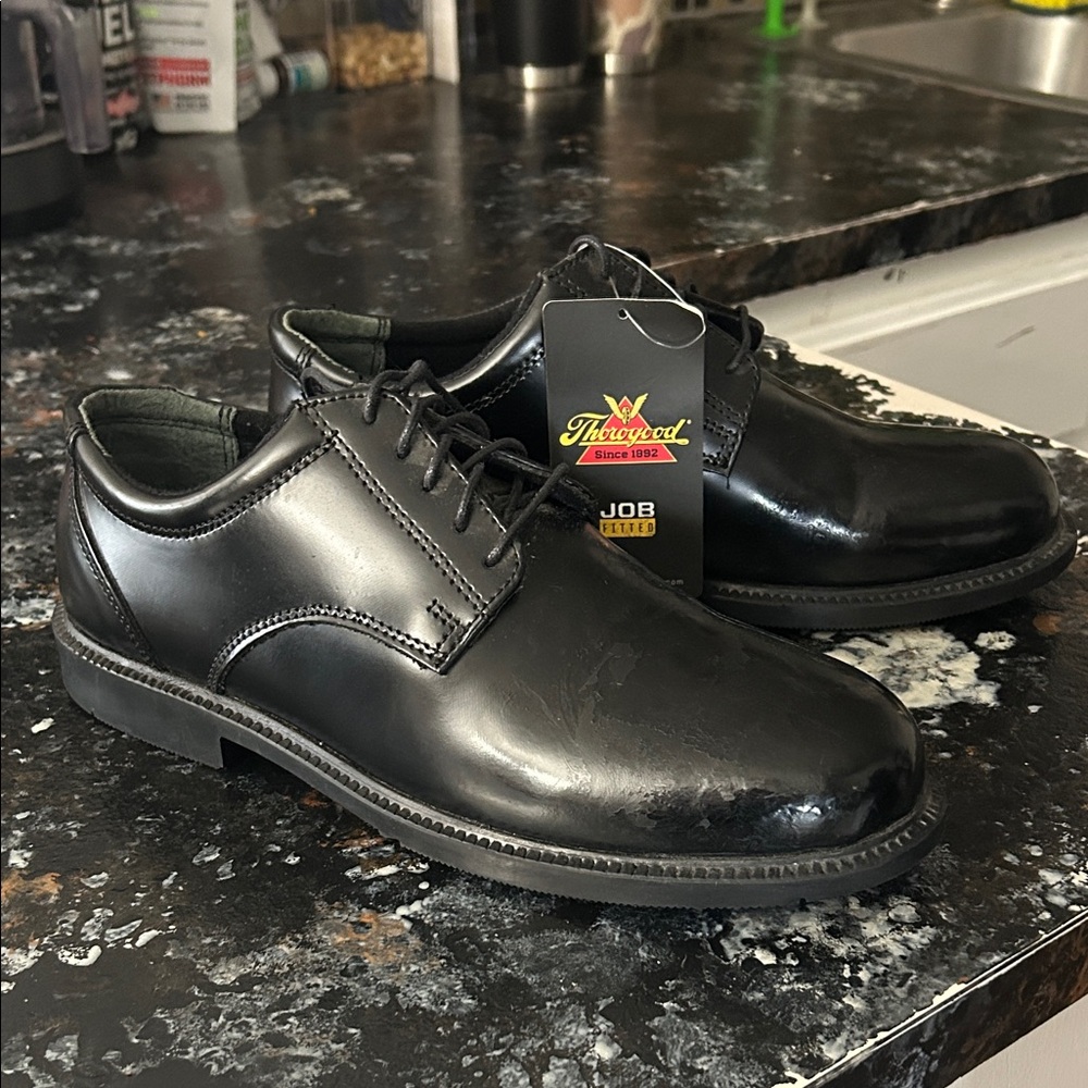 Thurgood Men's Classic Black Oxfords